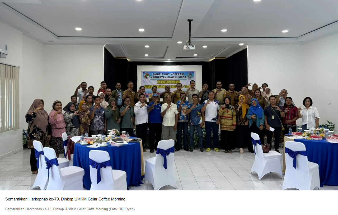 Semarakkan Harkopnas ke-79, Dinkop UMKM Gelar Coffee Morning