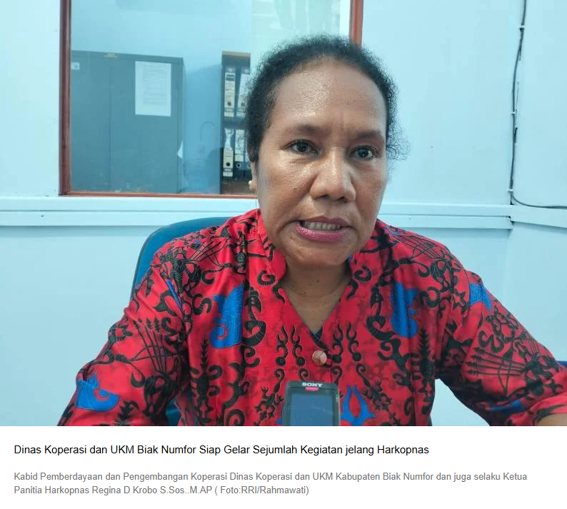 Dinas Koperasi dan UKM Biak Numfor Siap Gelar Sejumlah Kegiatan jelang Harkopnas
