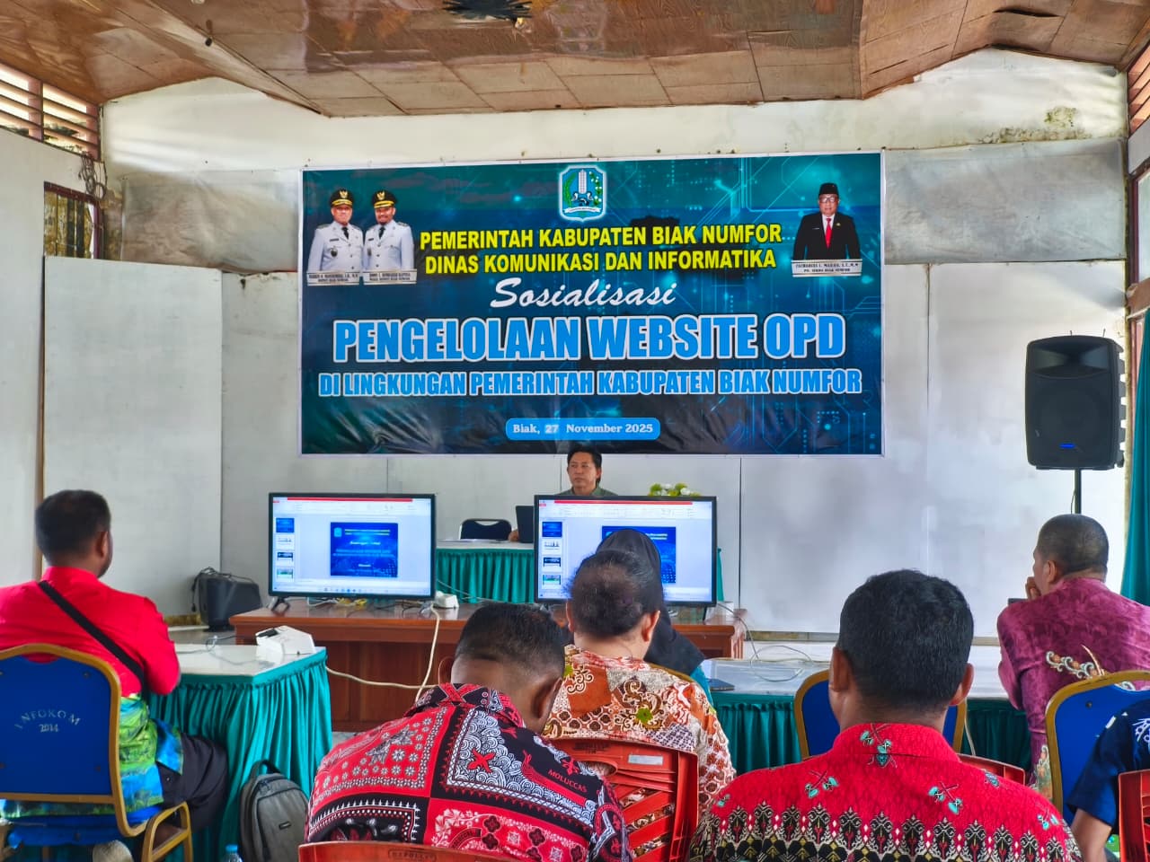 SOSIALISASI PENGELOLAAN WEBSITE OPD DI LINGKUNGAN PEMKAB. BIAK NUMFOR